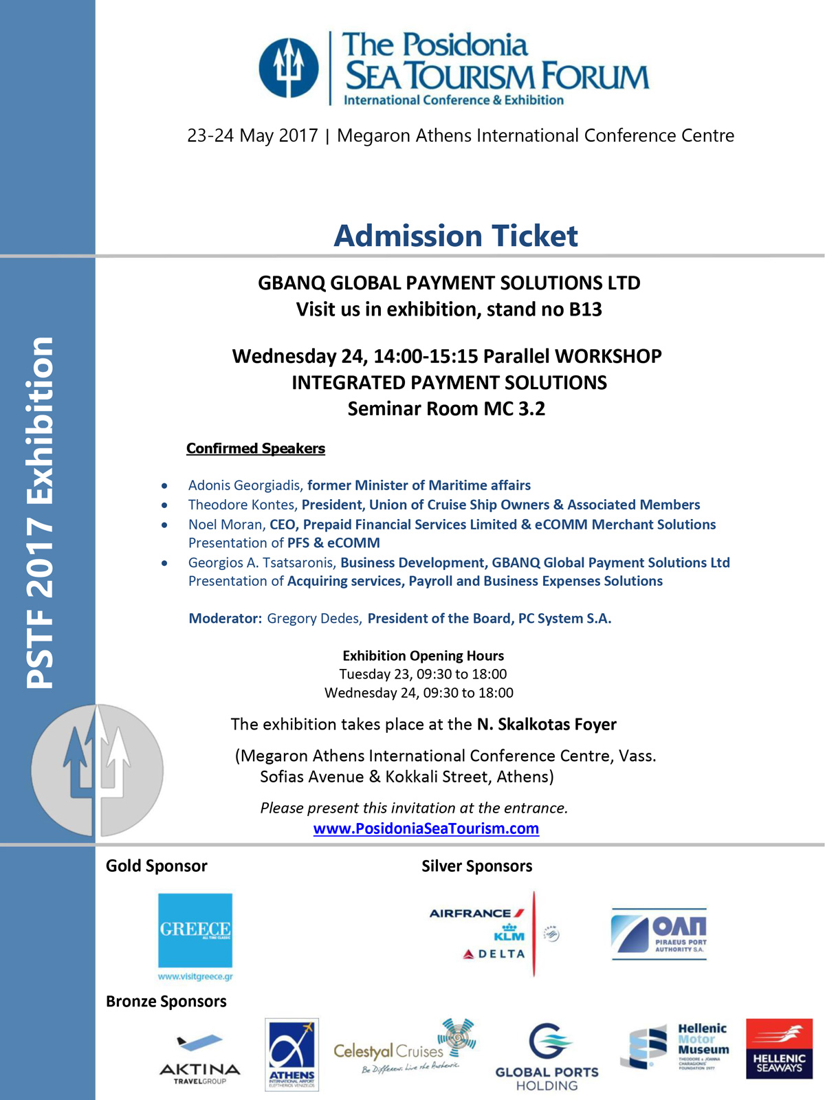 Posidonia 2017 Program Workshop Visitor Ticket